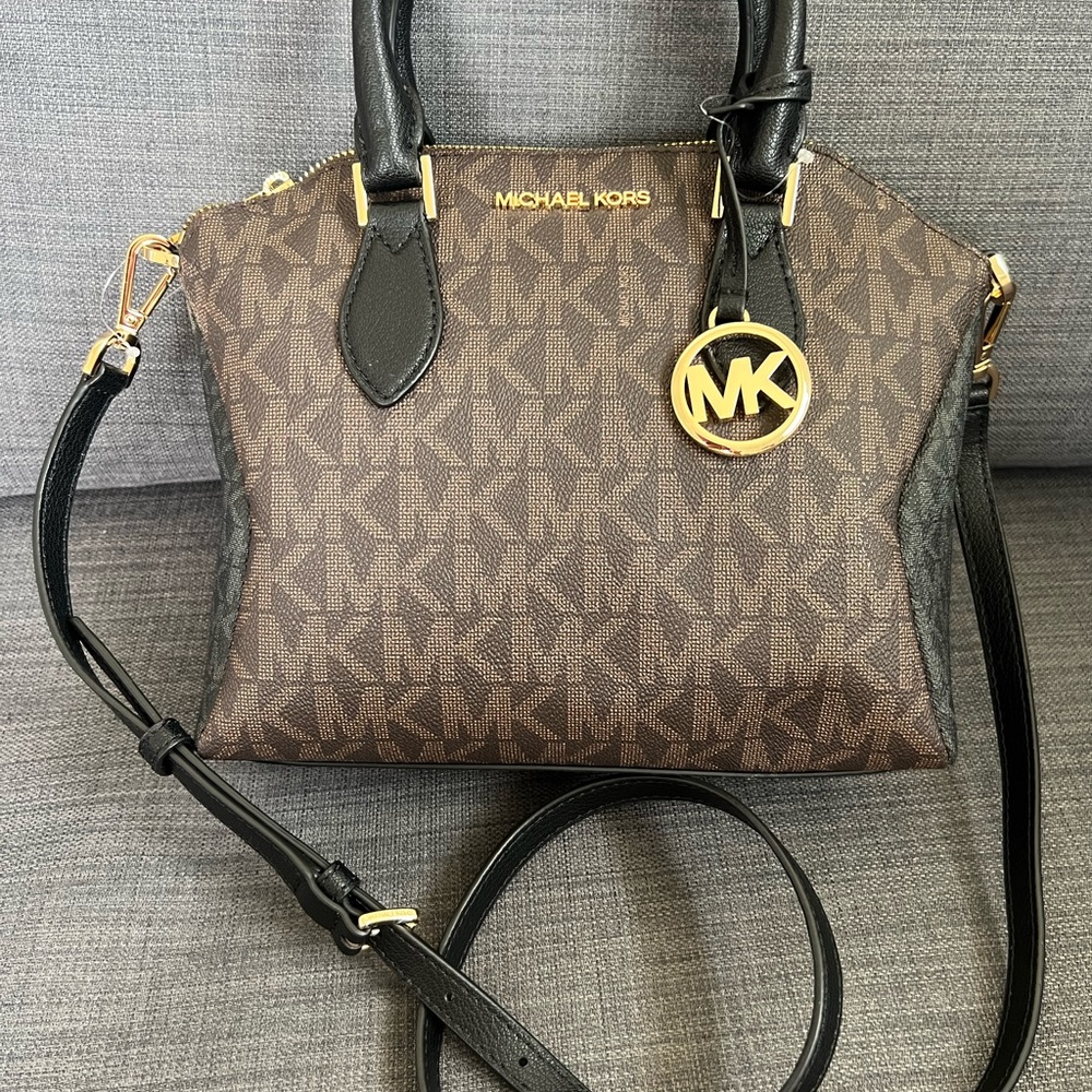 NWT MICHAEL KORS CORALINE MEDIUM MESSENGER SATCHEL - Picture 5 of 9